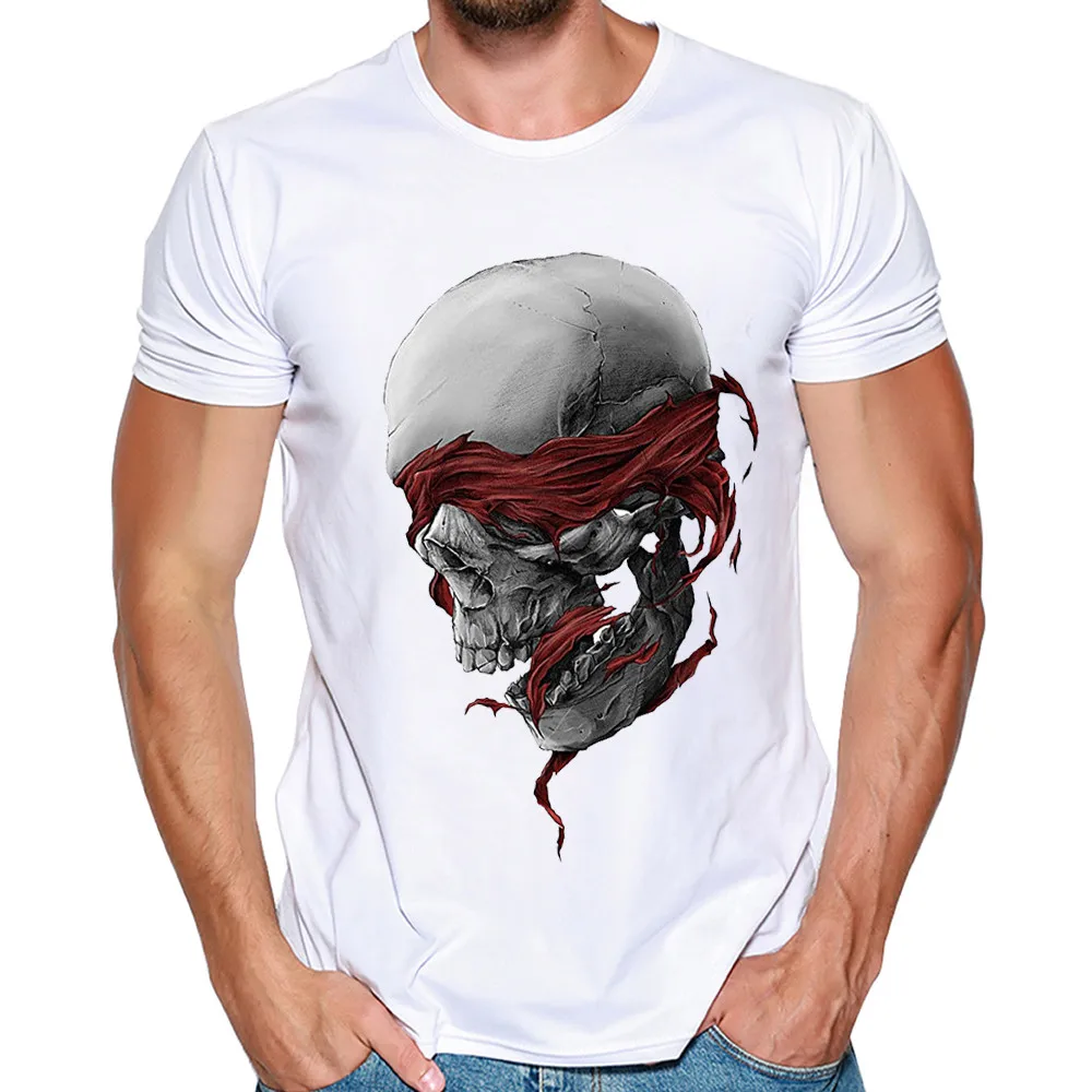 Мужские с принтом Футболки футболка коротким рукавом блуза простая