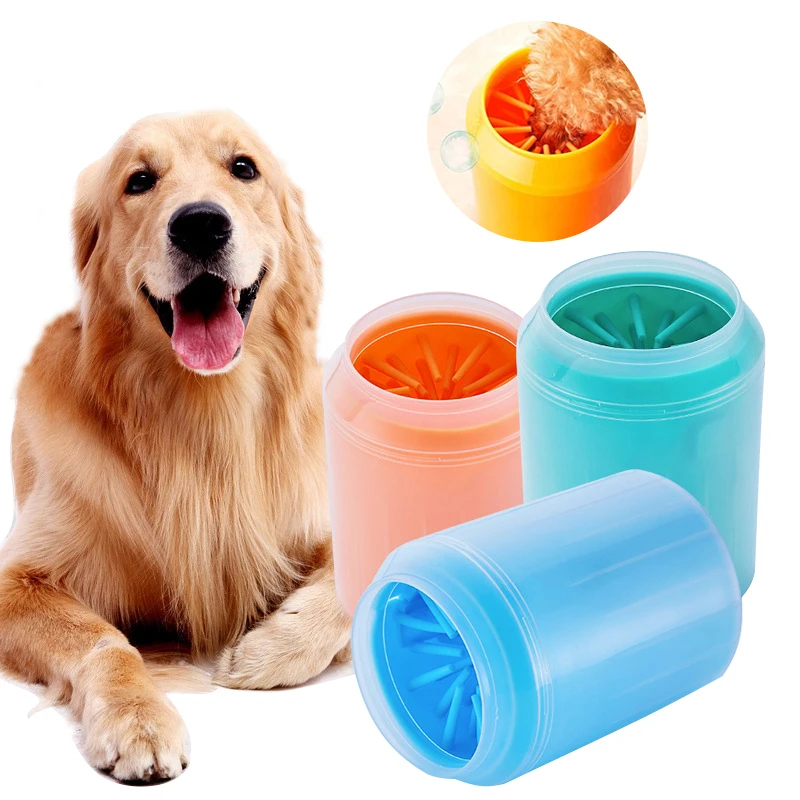 

S/M/L Pet Foot Washing Cup Silicone Dog Paw Cleaner Cups Soft Combs for Quickly Clean Dogs Cats Dirt Paw Pet Foot Wash Tools