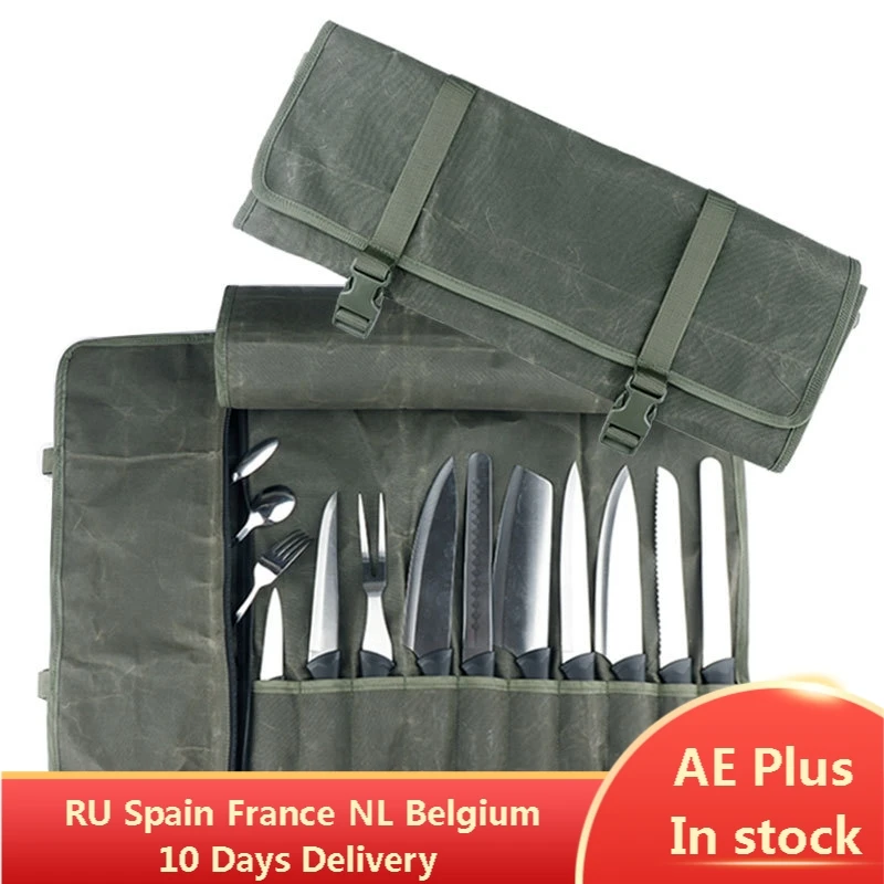 2020 Холщовая Сумка для ножей шеф повара сумки хранения кухонных портативный