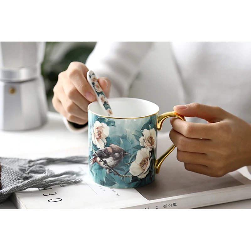 

Italian Classic Style Creative Retro Mug Matte Ceramic Coffee Cup Breakfast Cup Couple's Tea Cups Mug Western Eco Friendly