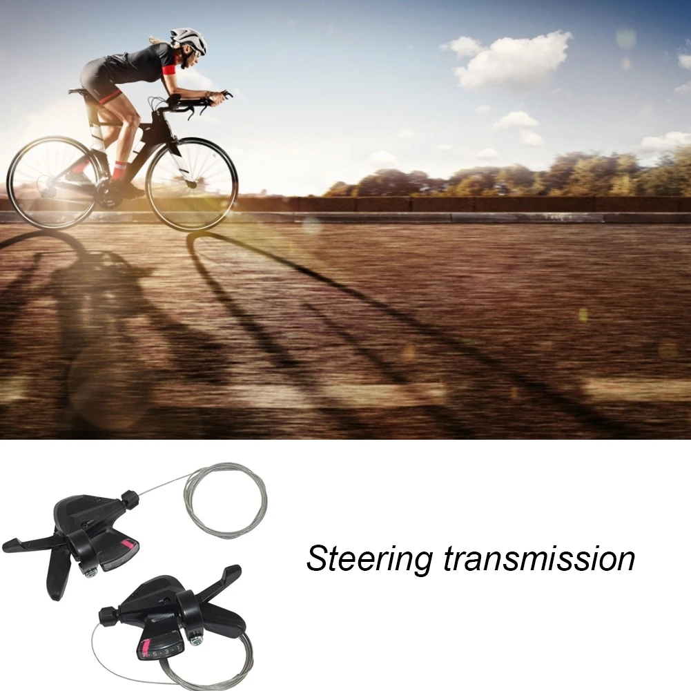 

Bike Speed Shifter Set Rapid Fire Thumb Shifter 8/24 Speed Lever Set Black With Inner Shift Cables Bike Speed Shifter Left+Right