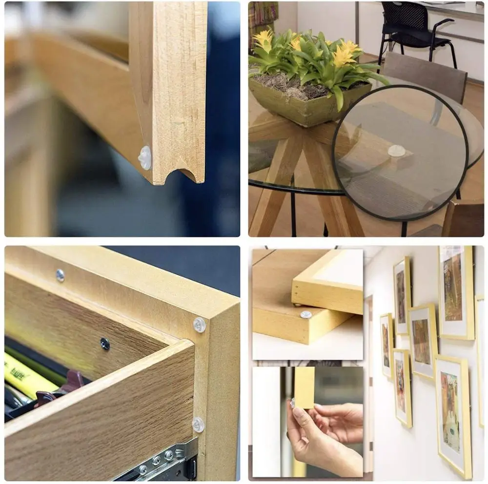 Звукопоглощающие бамперы для дверей шкафа прозрачные мягкие закрытые