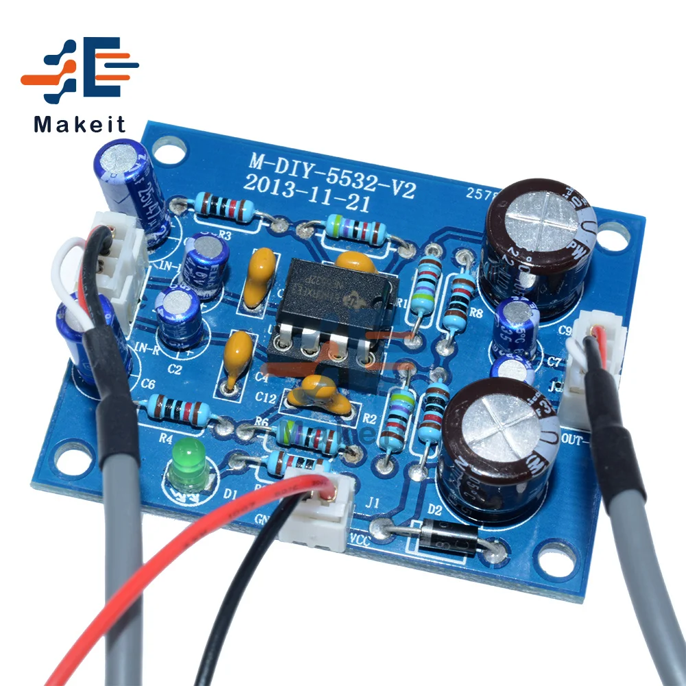 NE5532 OP AMP Плата усилителя Hi Fi аудио предусилитель Аудио Звук Динамик печатная