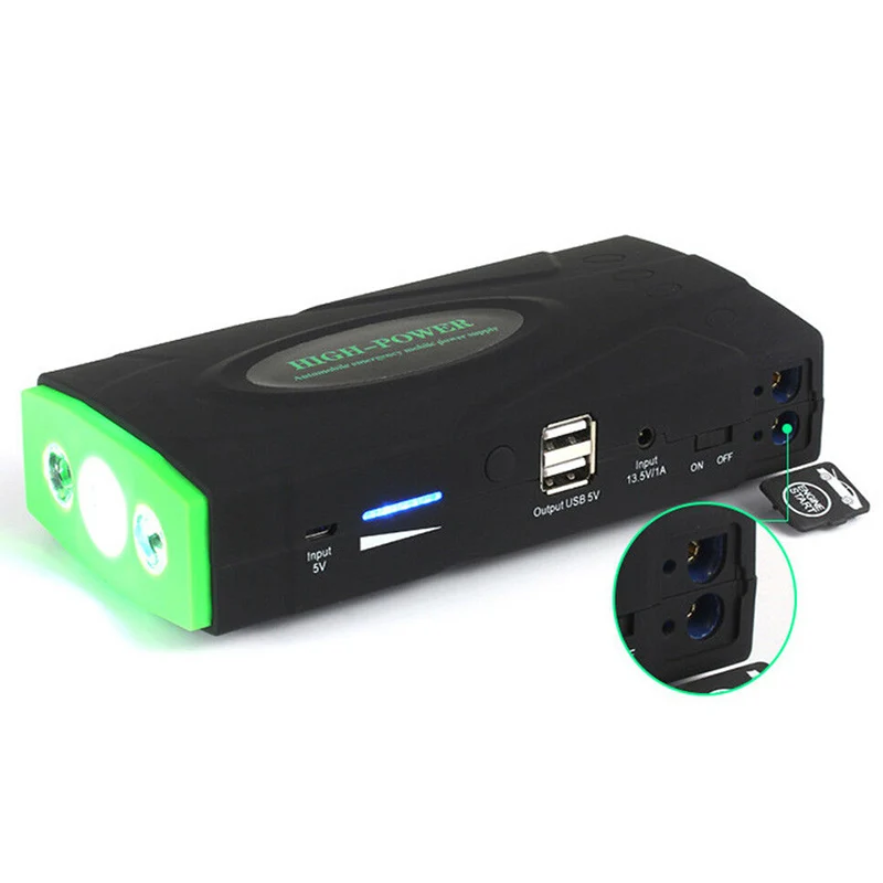 

16800MAh High Power Car Jump Starter 12V Portable Starting Device Power Bank Car Charger for Car Battery Booster Buster 2 USB