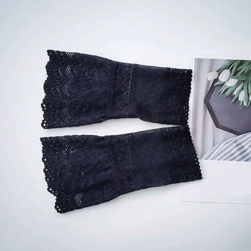 Кружевные накладные рукава полые цветы пальто декоративные универсальные милые