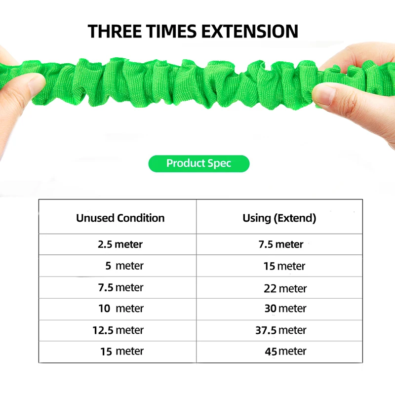 Раздвижной шланг гибкий садовый разбрызгиватель шланга высокого давления