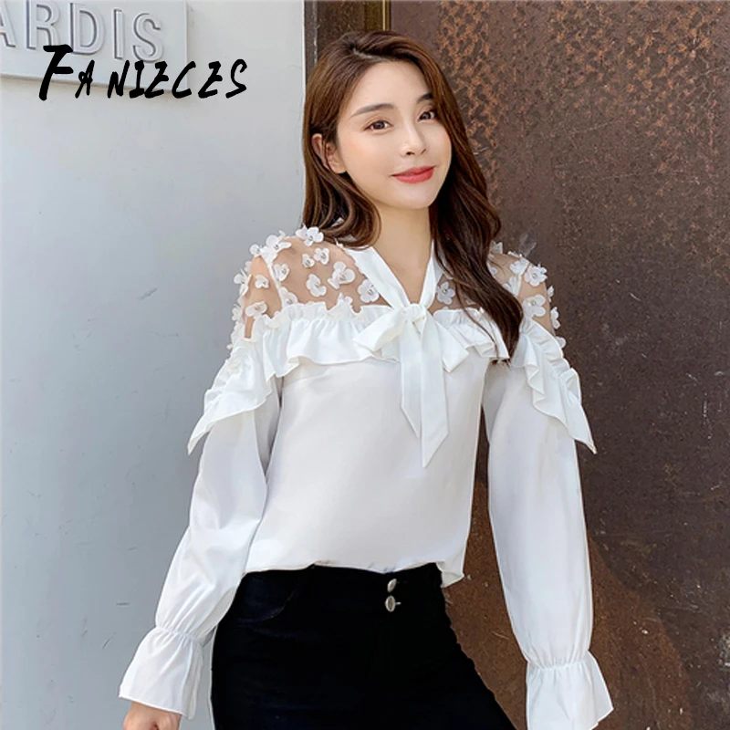 fashion woman blouses summer Autumn long sleeve women shirts white blouse tops office lady work wear blouse shirt blusas