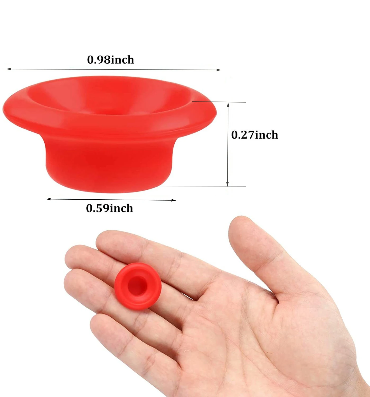 25 Pieces Silicone Rubber Gaskets Washer for Swing Flip Bottle Hat Shaped Top Washers Leak-proof Seal Gasket Replacemen | Дом и сад