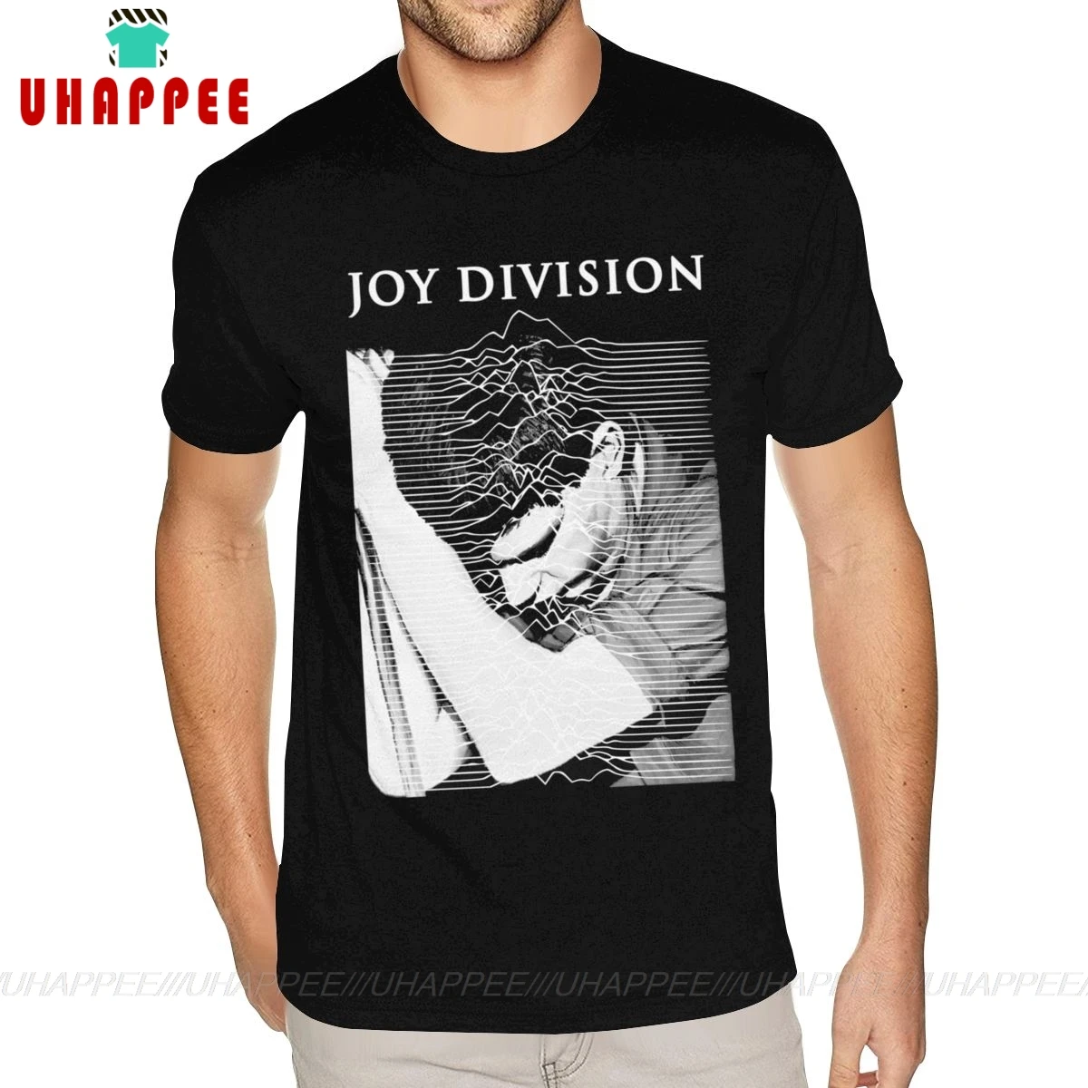 Футболки размера плюс с логотипом Joy Division Punk Music|Мужские футболки| |