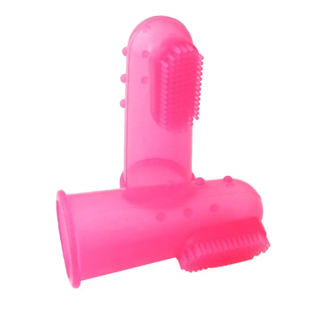 Цветная дизайнерская мягкая Нетоксичная Силиконовая зубная щетка для питомцев