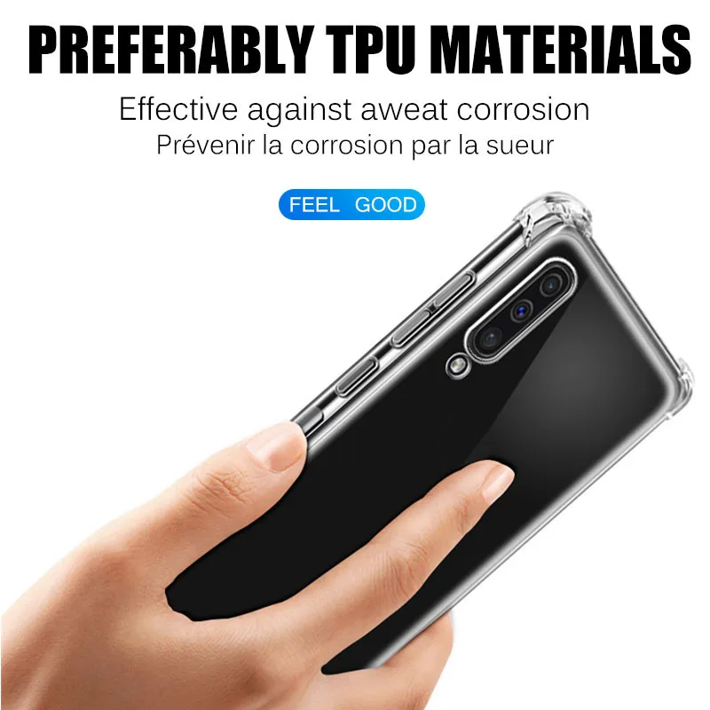1-2pcs Transparent Silicone Case For Xiaomi Poco X3 NFC Solid Screen Film Glass for Premium Protectors | Мобильные телефоны и