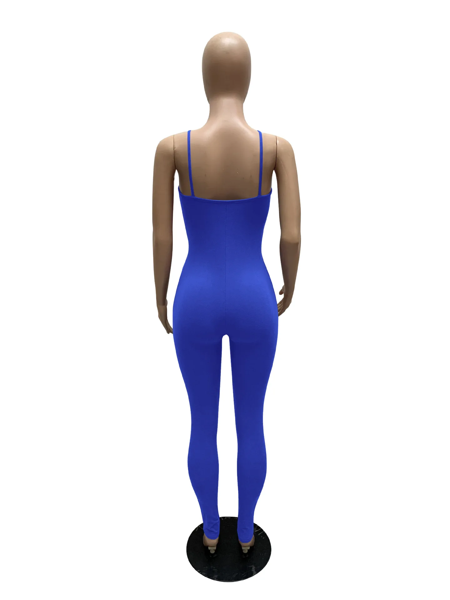 

Sexy Skinny Women Summer Jumpsuit Bodycon Female Rompers Sleeveless Bodysuit Overalls Women Hole Tracksuit Jumpsuits