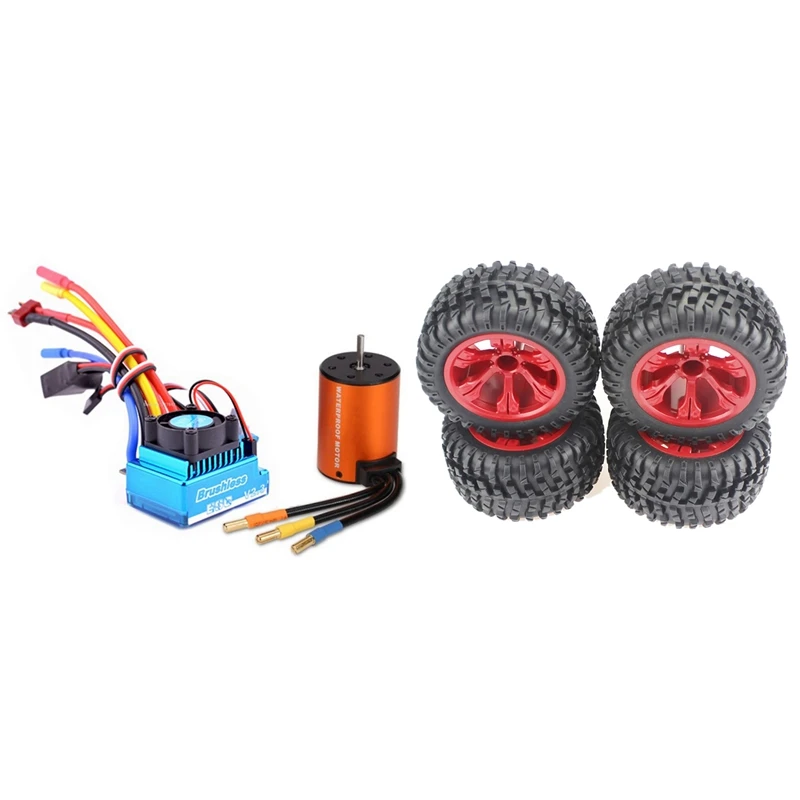 

Brushless Motor ESC Set for WLtoys 144001 A959-B A979-B with Wheel Rim Large Tire for Wltoys 12428 124019 124018 144001