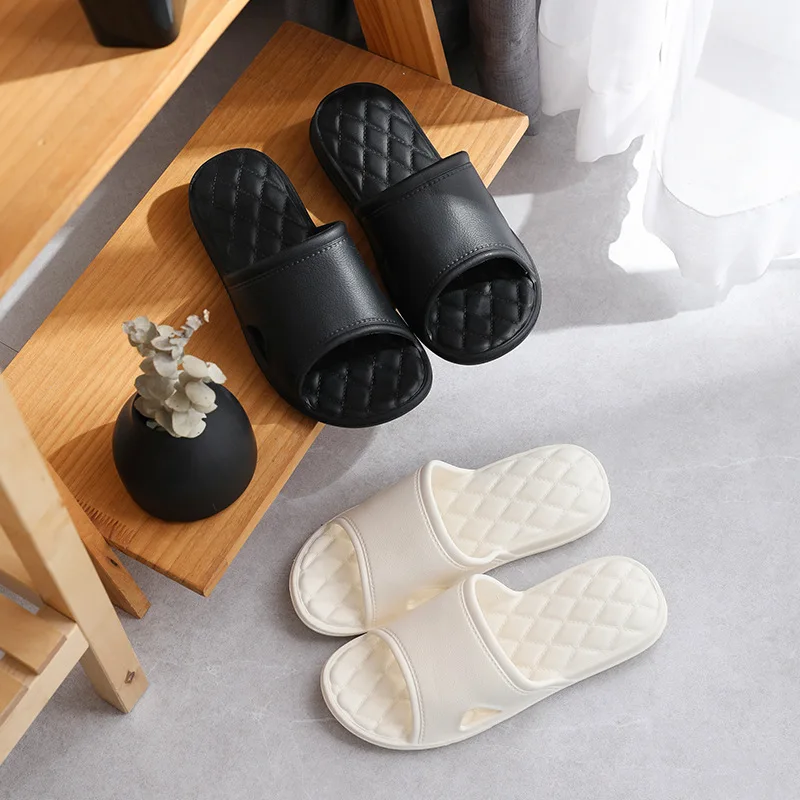 

Women Thick Platform Slippers Indoor Bathroom Slipper Soft Eva Anti-Slip Couples Home Floor Slides Ladies Summer Shoes
