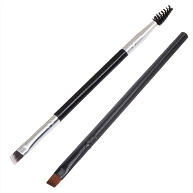 

Professional Makeup Brush Eyeshadow Blending Eyeliner Eyelash Eyebrow Makeup Brushes Double Ended Wood Handle Makeup Tools