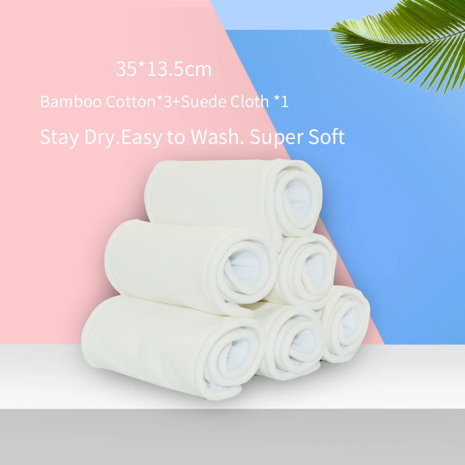 Miababy-pa&ntilde;al de tela con bolsillos, impermeable y transpirable, para beb&eacute; de 3-15 kg, Hook & Loop OS-4