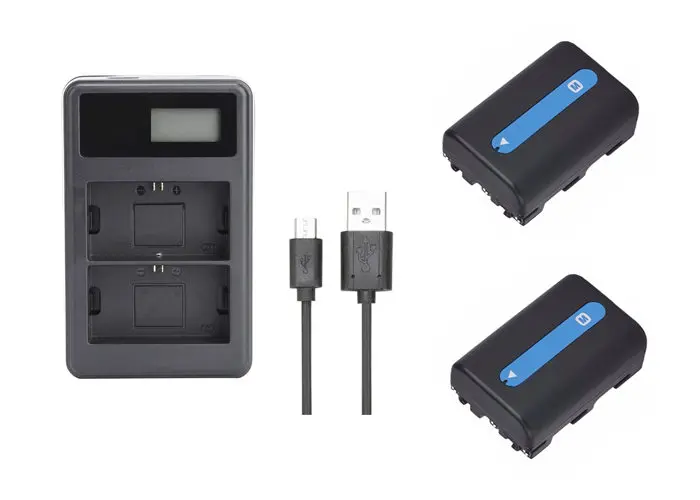 Фонарь фонарь стандарта FM50 FM51 с USB зарядкой для фонарей Sony|Цифровые аккумуляторы|