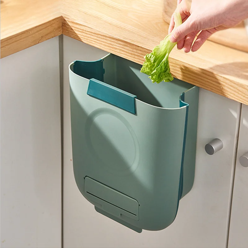 

Удобная мусорная корзина со скребком, настенное устройство для экономии места, 6/10/13 л, большая емкость, для кухни, спальни, гостиной, GRSA889