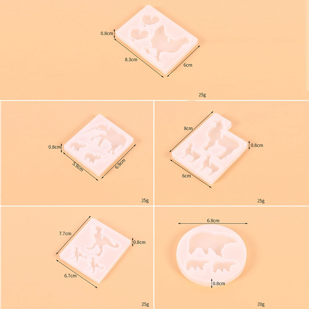 3 шт слон цыпленок животное силиконовые брелки формы брелок кулон глина DIY