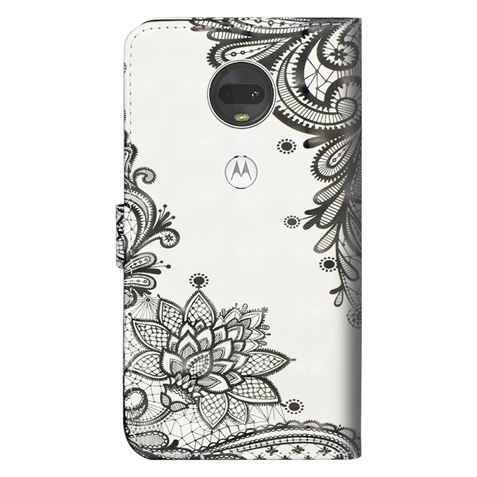Чехол-книжка из искусственной кожи с узором для Moto One Zoom E6 G7 Play One power P30 Note Z3 E5 E4 G6 Plus G5 G5S Coque One Pro