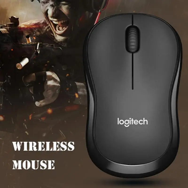Logitech M185 2 4 ГГц Беспроводной USB нано приемник Мышь 3 кнопки 1000 Точек на дюйм Офис