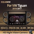 Автомагнитола TIEBRO 2DIN Android10 для Volkswagen Tiguan 2010-2017, Авторадио, GPS-навигация, стереоприемник, автомобильный мультимедийный плеер