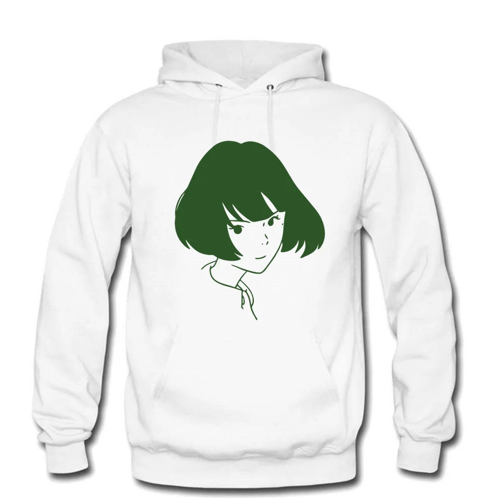 Мужские толстовки с капюшоном Tatami Galaxy Высококачественная хлопковая флисовая