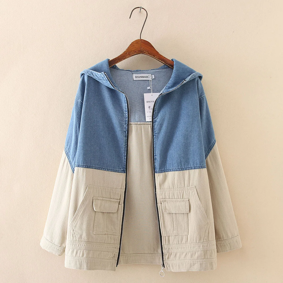 2020 весеннее джинсовое пальто с длинным рукавом Повседневная джинсовая куртка