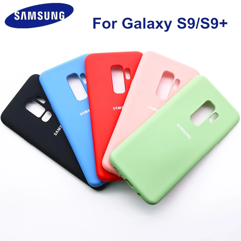 Оригинальный чехол для Samsung Galaxy s9 s9plus закрытый шелковистый силиконовый мягкий на