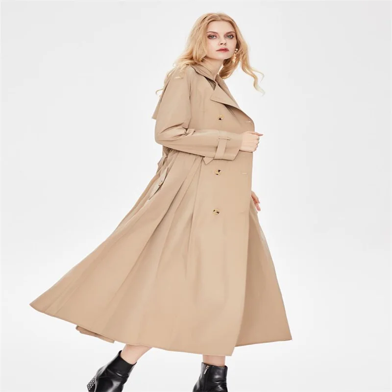 

Тренчкот Женская ветровка Осень Новый корейский стиль качели А-силуэта популярная одежда женское то ское ч женск