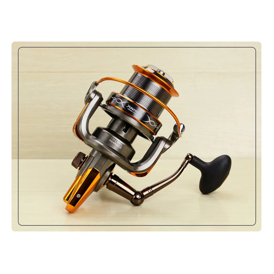AT8000-9000 Metal Spinning Fishing Reel Large Lure Bait Cast Long Shot Rod Reels Sea Boat Raft Angling for Trout Bass Carp Fish | Спорт и