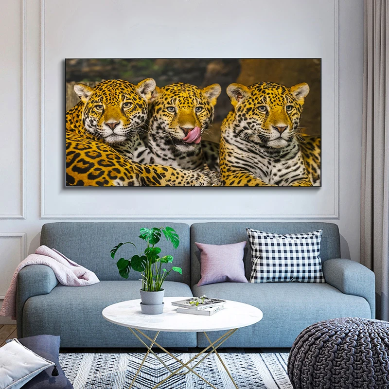 

Animal Art Panther Jaguar Leopard Wall Pictures Canvas Painting Wall Art Posters And Prints for Living Room Home Decor Cuadros
