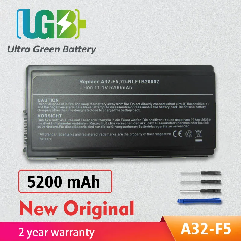 

UGB New Original A32-F5 Battery For Asus X50V X50VL X59 X59Sr F5 F5V F5 F5RI F5SL F5Sr X50R X50RL X50SL X50Sr X59G X59GL X59S