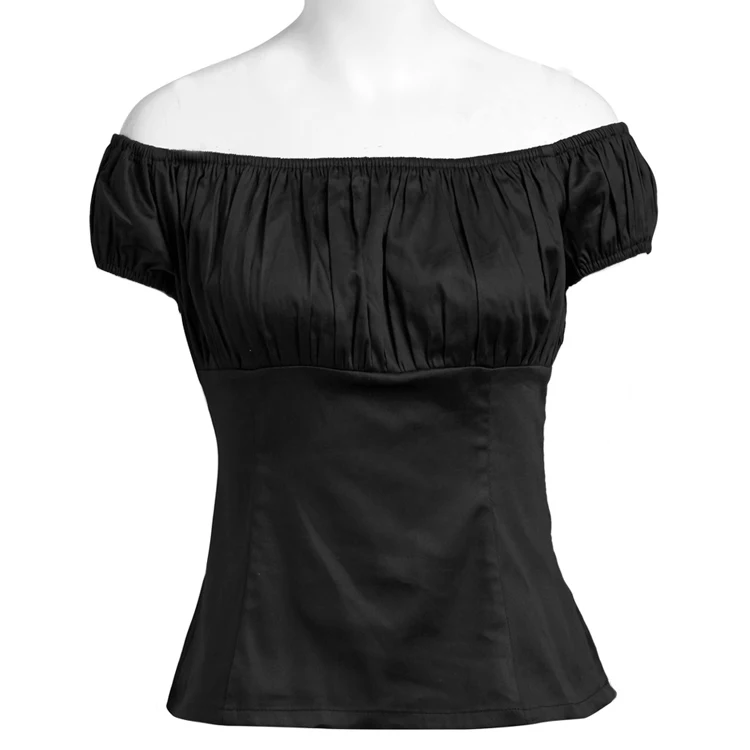 

Off Shoulder Short Sleeve Blouses Cotton Fashion Shirts For Women Skull Printed Casual Ladies Clothing Female Blusas Women Tops