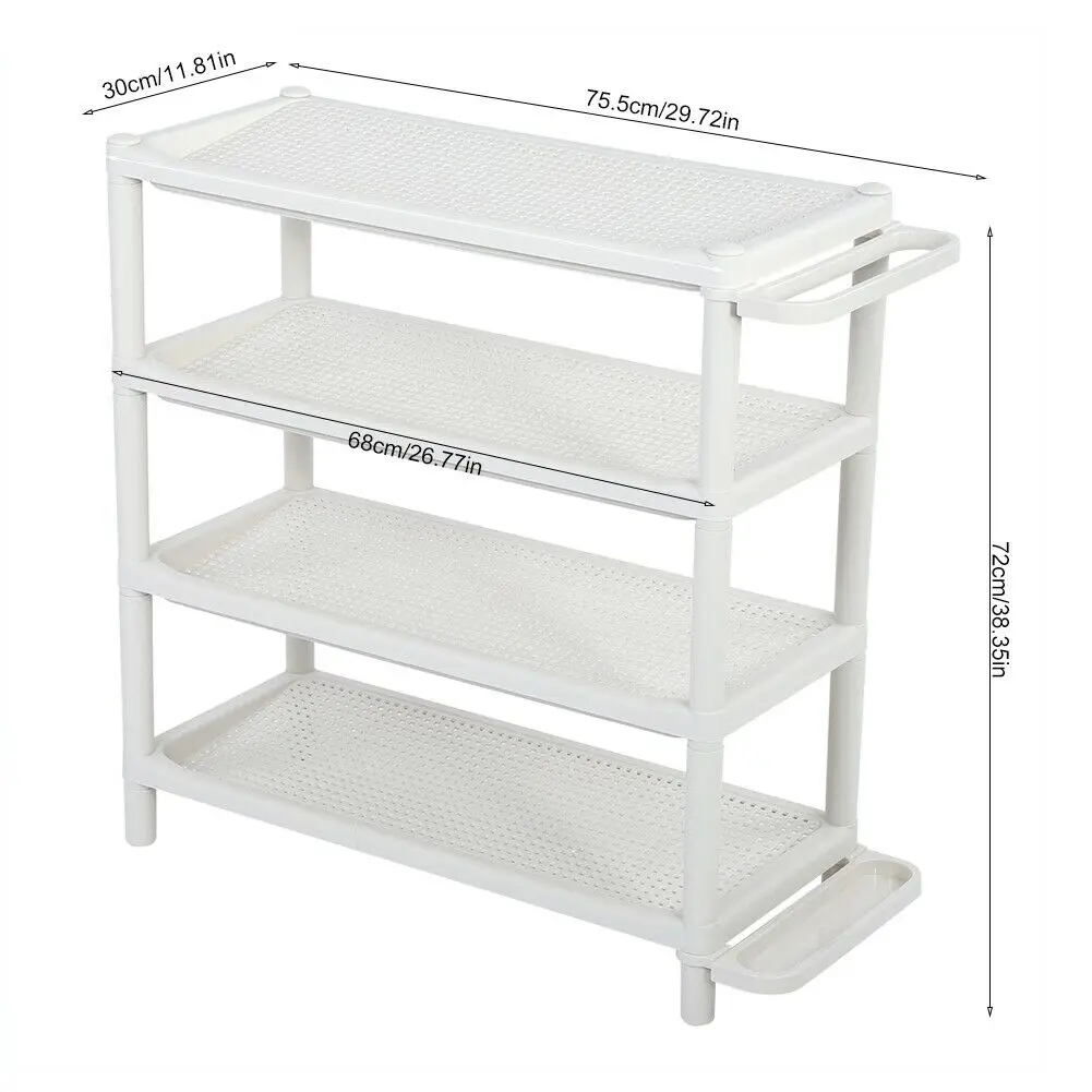 Современный 4 слоя Пластик ванная комната угловая полка для хранения Организатор