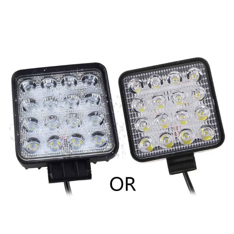 2020 новые 48 Вт Автомобильные фары 16 светодиодов холодный белый свет бар 4 дюймовый