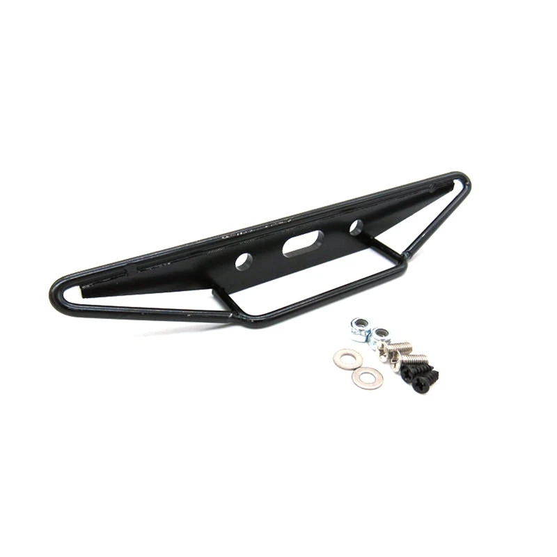 

2 Set RC Car Part: 1 Pcs Elastic Luggage Net & 1 Set Metal Rear Bumper Black