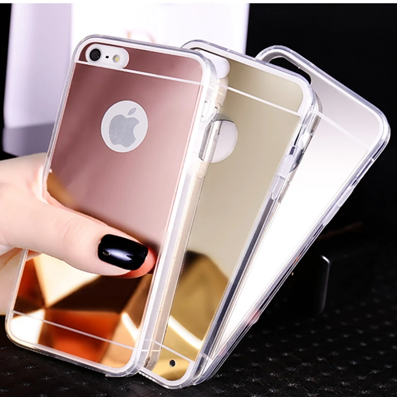 Чехол с зеркальным эффектом для iphone 11 Pro XS MAX XR X 10 7 8 6 6S Plus 5 5s SE роскошный мягкий