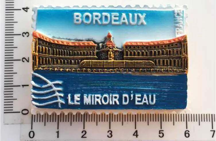 Франция Бордо магнитная наклейка на холодильник знаменитый пейзаж магнит