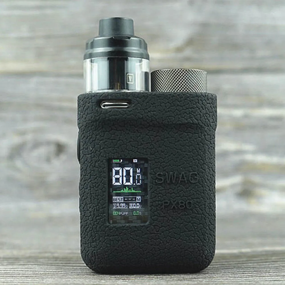 Текстурный чехол для Vaporesso Swag PX80 80 Вт резиновый силиконовый защитный гелевый