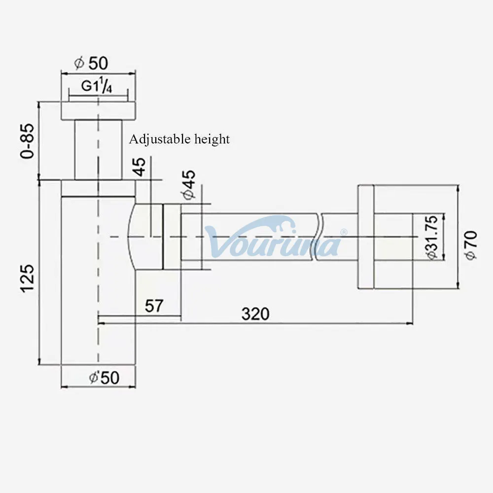 Античная бронзовая сифонная ловушка для бутылок смеситель раковины P-ловушка
