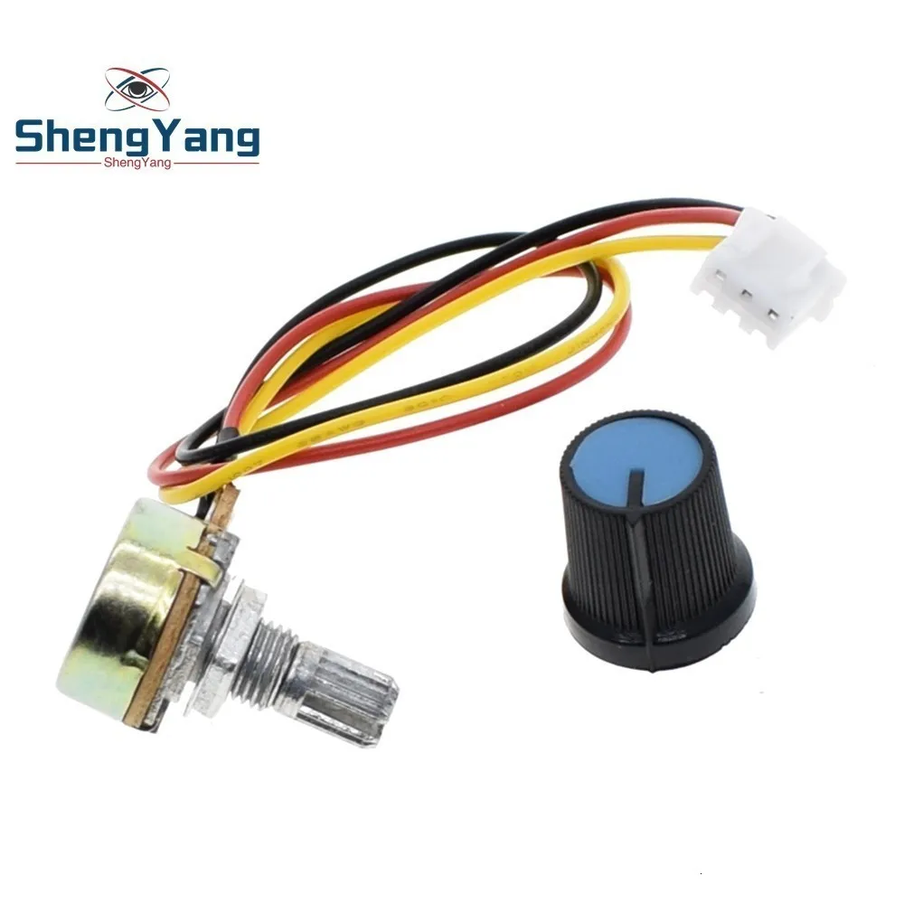 ShengYang 1 шт. WH148 потенциометр B10K B100K регулятор скорости переключатель управления XH2.54 3P линейная ручка управления