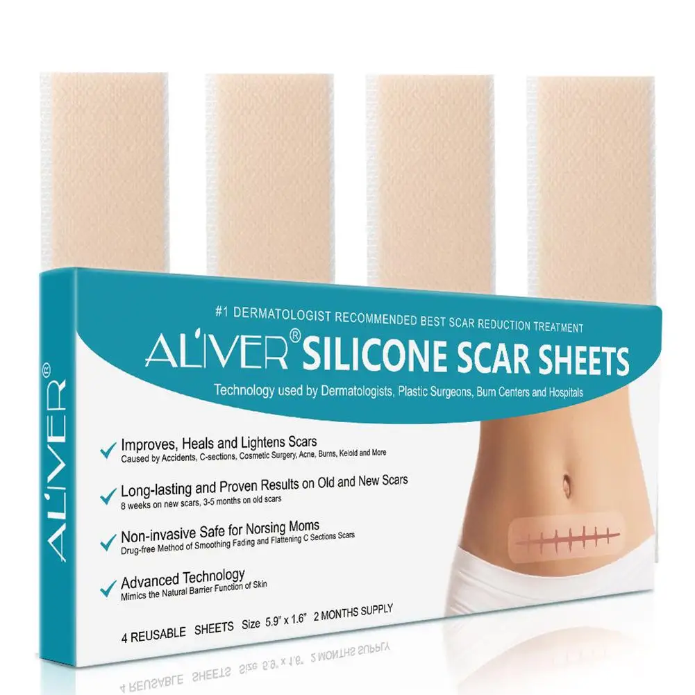4pcs/Set Surgical Scar Sticker Stretch Mark Removal Patch Remove Trauma Burn Skin Repair Therapy Care Tool |