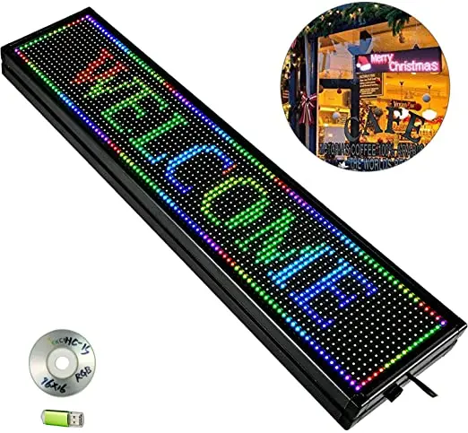 Светодиодный WiFi + USB RGB 7 видов цветов Sign 40 &quotx 8" с высоким разрешением P10 и новой