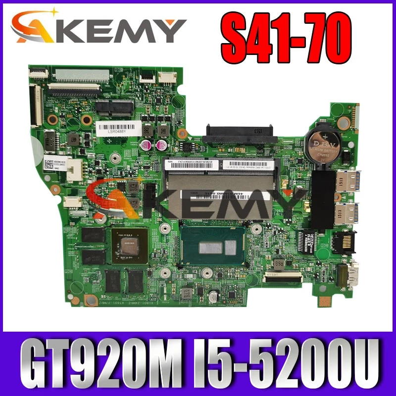 

SAMXINNO 14217-1M Motherboard For Lenovo S41-70 Laotop Mainboard with GT920M I5-5200U CPU