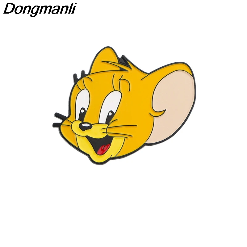 K730 кошки и мыши мультфильм аниме металлические эмалированные булавки Броши
