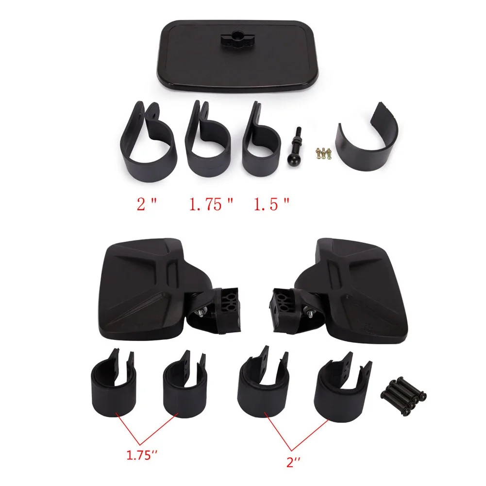 

UTV Cars Rearview Side Mirror And Center Mirror Set For Polaris UTV Motorcycle Mirror Accessories