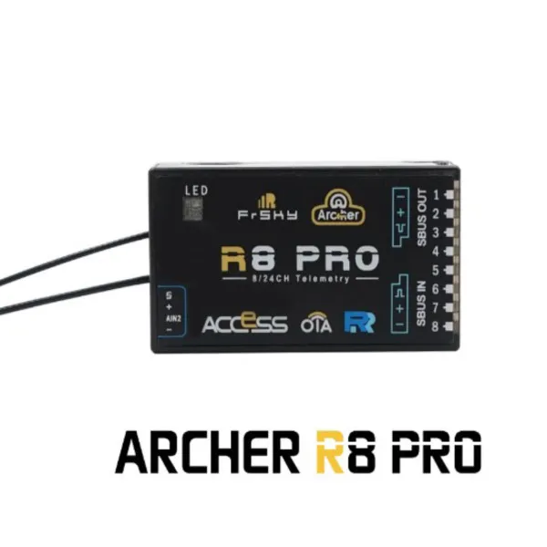 

FrSky 2.4GHz ACCESS ARCHER R8 Pro RECEIVER with OTA Supports Signal Redundancy for RC Drone RC model