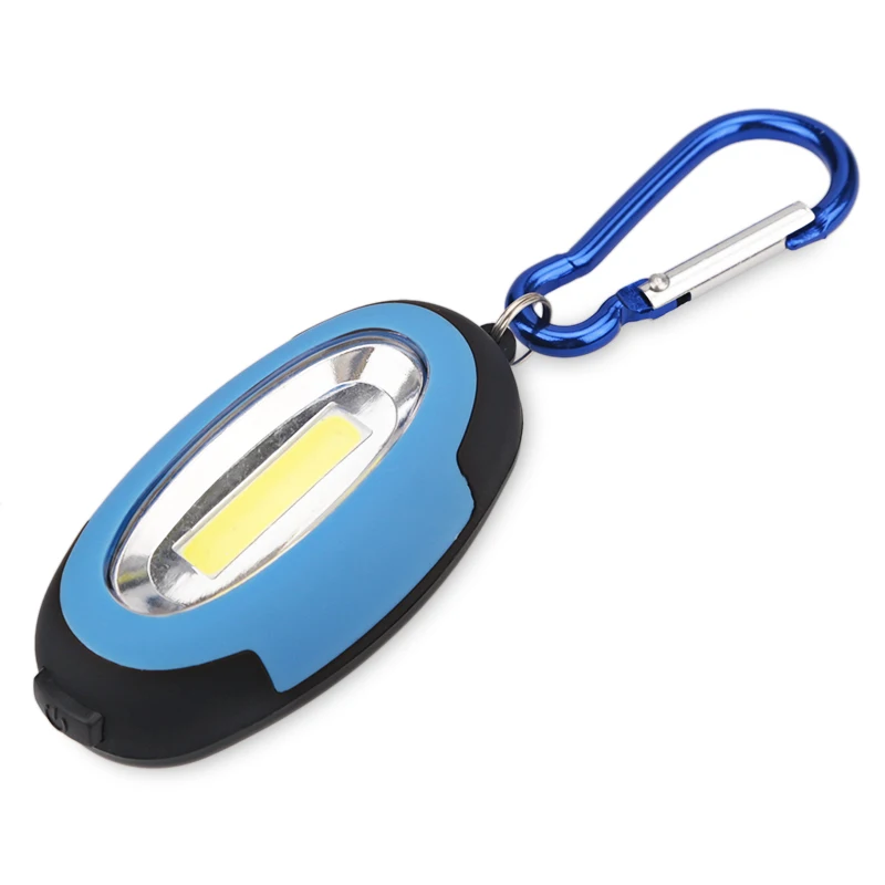 

Mini Lamp Linterna Torch COB LED Keychain Flashlight Waterproof Key With Carabiner Flash Night Light 3 Modes For Camp Hiking