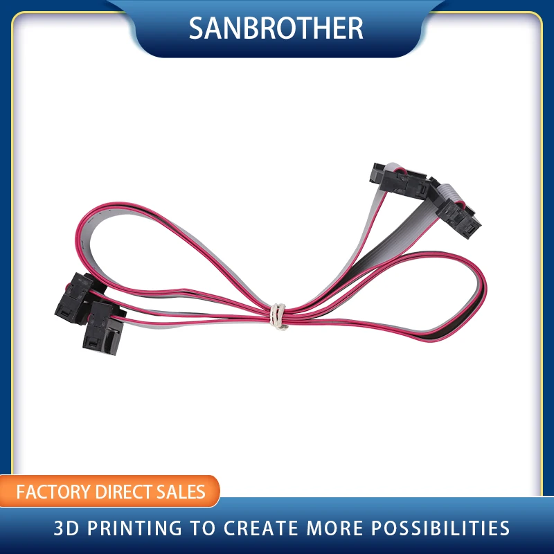 

2pcs 10P 60cm 70cm 80cm 2864 LCD 2004 LCD Extension Cable MKS Prusa Ramps RepRap Anet i3 FT5 3D Flat Ribbon Date Cable Lead Wire